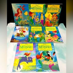 DISNEY’S The Little Mermaid VTG 90s Book Bundle
